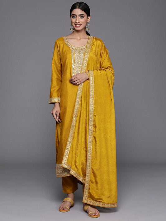 Sequin Splendor Silk Kurta Set