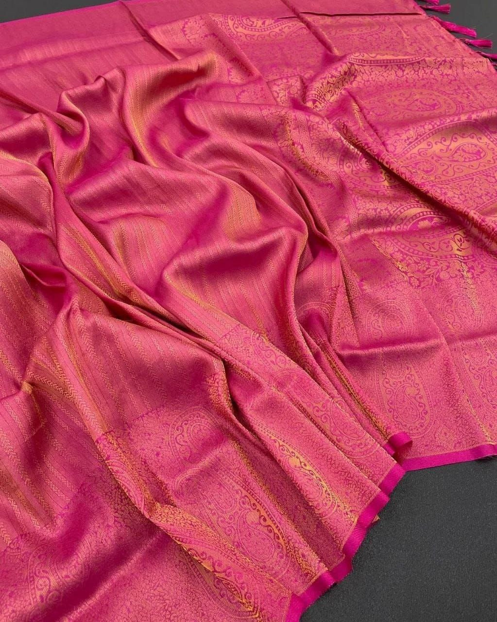 Kubera Pattu Silk Saree Rich Pallu &amp; Brocade Kubera Silk Blouse