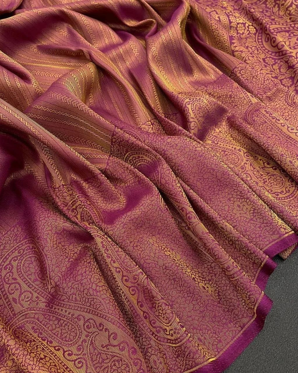 Kubera Pattu Silk Saree Rich Pallu &amp; Brocade Kubera Silk Blouse