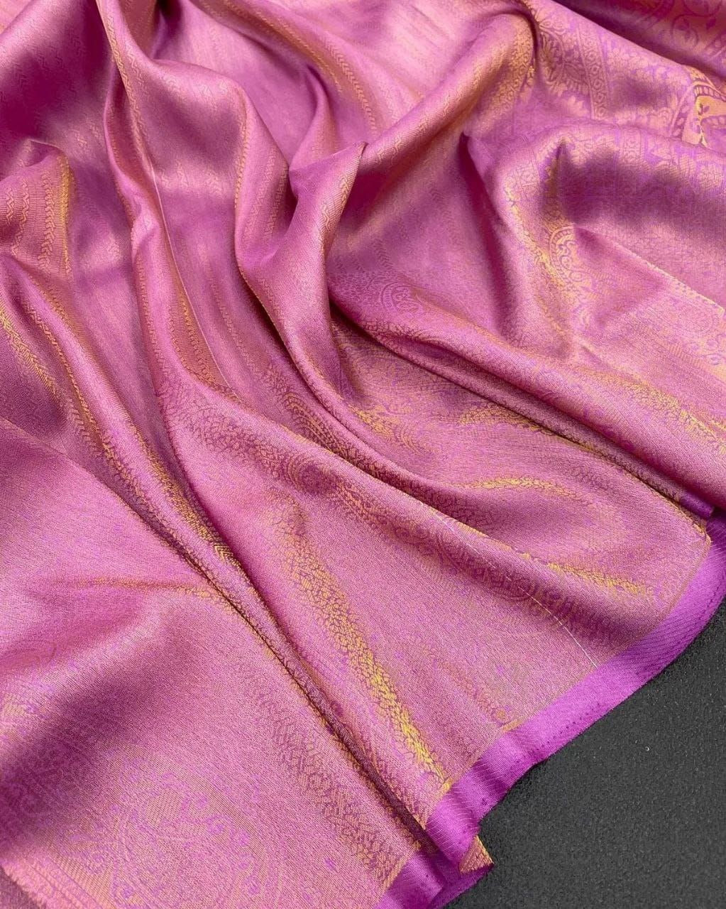 Kubera Pattu Silk Saree Rich Pallu &amp; Brocade Kubera Silk Blouse