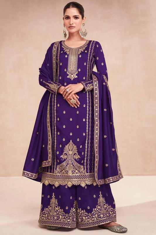 Royal Purple Kurta Set