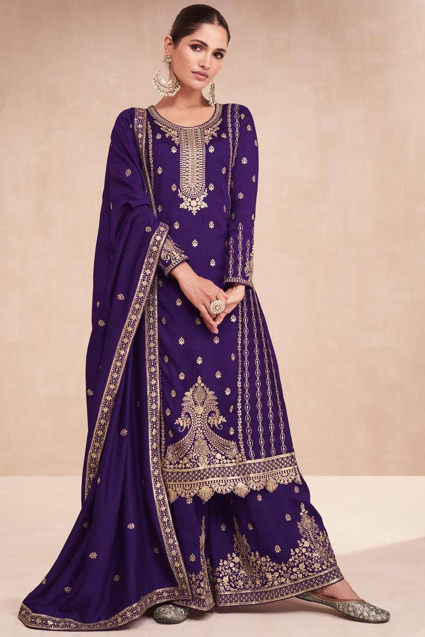 Royal Purple Kurta Set