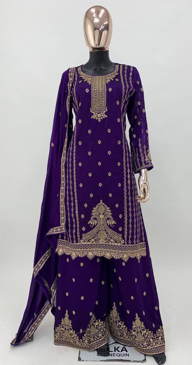 Royal Purple Kurta Set